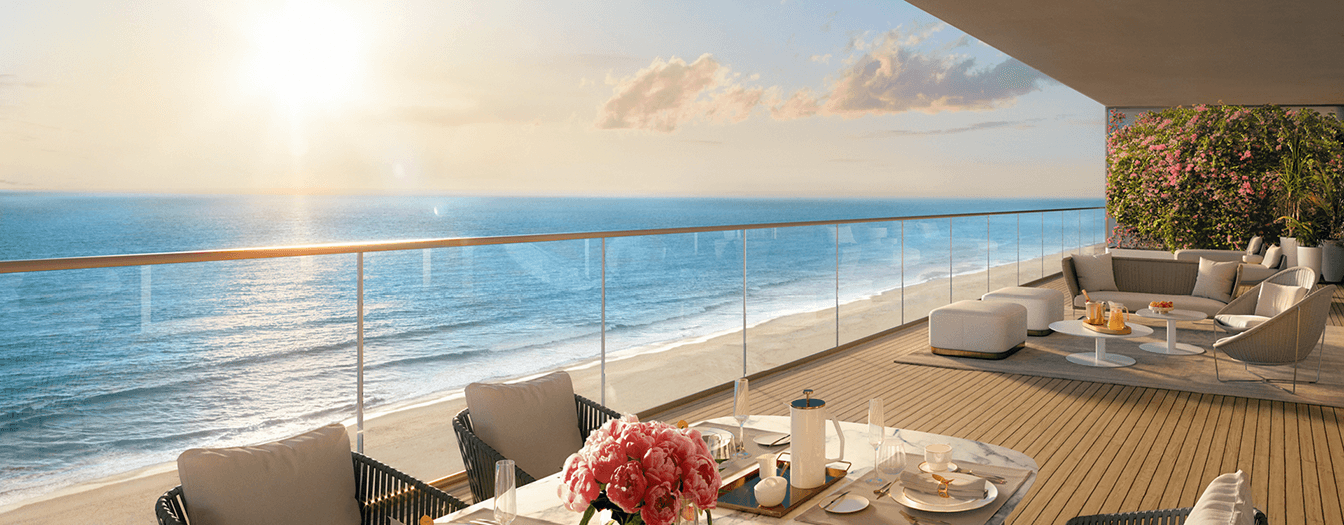 Condo for sale. Sunny Isles balcony.